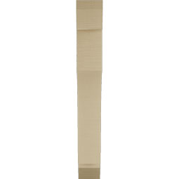 Ekena Millwork - BKTUR055X30X42WTL06RCPR - Timberthane Faux Wood Westlake Style Bracket, Slat Ends, 5 1/2"W x 30"D x 42"H, Primed Tan
