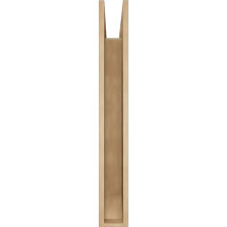 Ekena Millwork - BKTUR055X30X42WTL06RCPR - Timberthane Faux Wood Westlake Style Bracket, Slat Ends, 5 1/2"W x 30"D x 42"H, Primed Tan