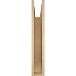 Ekena Millwork - BKTUR055X32X32WTL06RCPR - Timberthane Faux Wood Westlake Style Bracket, Slat Ends, 5 1/2"W x 32"D x 32"H, Primed Tan