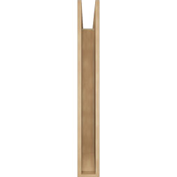 Ekena Millwork - BKTUR055X32X44WTL06RCPR - Timberthane Faux Wood Westlake Style Bracket, Slat Ends, 5 1/2"W x 32"D x 44"H, Primed Tan