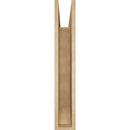 Ekena Millwork - BKTUR055X34X34WTL06RCPR - Timberthane Faux Wood Westlake Style Bracket, Slat Ends, 5 1/2"W x 34"D x 34"H, Primed Tan