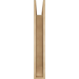 Ekena Millwork - BKTUR055X34X38WTL06RCPR - Timberthane Faux Wood Westlake Style Bracket, Slat Ends, 5 1/2"W x 34"D x 38"H, Primed Tan