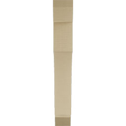 Ekena Millwork - BKTUR055X34X40WTL06RCPR - Timberthane Faux Wood Westlake Style Bracket, Slat Ends, 5 1/2"W x 34"D x 40"H, Primed Tan