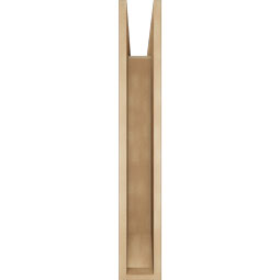 Ekena Millwork - BKTUR055X36X36WTL06RCPR - Timberthane Faux Wood Westlake Style Bracket, Slat Ends, 5 1/2"W x 36"D x 36"H, Primed Tan