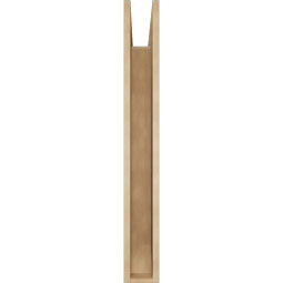 Ekena Millwork - BKTUR055X36X44WTL06RCPR - Timberthane Faux Wood Westlake Style Bracket, Slat Ends, 5 1/2"W x 36"D x 44"H, Primed Tan