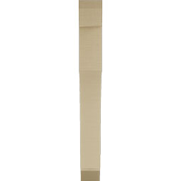 Ekena Millwork - BKTUR055X36X48WTL06RCPR - Timberthane Faux Wood Westlake Style Bracket, Slat Ends, 5 1/2"W x 36"D x 48"H, Primed Tan