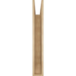 Ekena Millwork - BKTUR055X38X38WTL06RCPR - Timberthane Faux Wood Westlake Style Bracket, Slat Ends, 5 1/2"W x 38"D x 38"H, Primed Tan