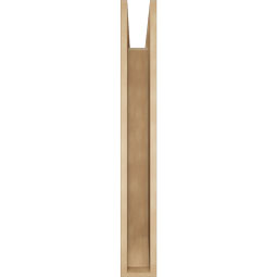 Ekena Millwork - BKTUR055X38X42WTL06RCPR - Timberthane Faux Wood Westlake Style Bracket, Slat Ends, 5 1/2"W x 38"D x 42"H, Primed Tan