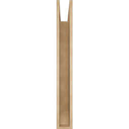 Ekena Millwork - BKTUR055X38X44WTL06RCPR - Timberthane Faux Wood Westlake Style Bracket, Slat Ends, 5 1/2"W x 38"D x 44"H, Primed Tan