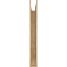 Ekena Millwork - BKTUR055X38X46WTL06RCPR - Timberthane Faux Wood Westlake Style Bracket, Slat Ends, 5 1/2"W x 38"D x 46"H, Primed Tan