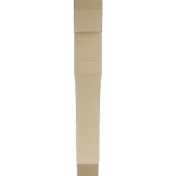 Ekena Millwork - BKTUR055X40X40WTL06RCPR - Timberthane Faux Wood Westlake Style Bracket, Slat Ends, 5 1/2"W x 40"D x 40"H, Primed Tan