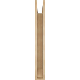 Ekena Millwork - BKTUR055X40X44WTL06RCPR - Timberthane Faux Wood Westlake Style Bracket, Slat Ends, 5 1/2"W x 40"D x 44"H, Primed Tan