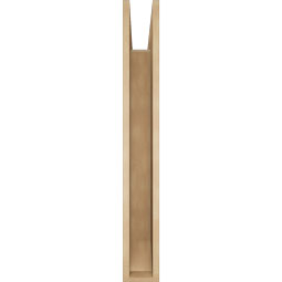 Ekena Millwork - BKTUR055X42X42WTL06RCPR - Timberthane Faux Wood Westlake Style Bracket, Slat Ends, 5 1/2"W x 42"D x 42"H, Primed Tan