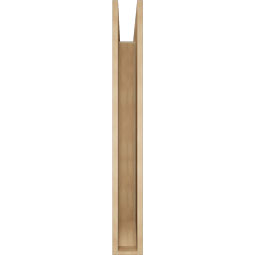 Ekena Millwork - BKTUR055X46X46WTL06RCPR - Timberthane Faux Wood Westlake Style Bracket, Slat Ends, 5 1/2"W x 46"D x 46"H, Primed Tan