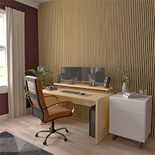 Ekena Millwork - SWATR - AcoustixPro Noise Cancelling Traditional Slat Wall Panel