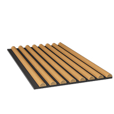 Ekena Millwork - SWAHR - AcoustixPro Noise Cancelling Half Round Slat Wall Panel