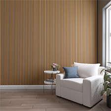 Ekena Millwork - SWAHR - AcoustixPro Noise Cancelling Half Round Slat Wall Panel