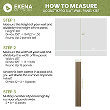 Ekena Millwork - SWAHR - AcoustixPro Noise Cancelling Half Round Slat Wall Panel
