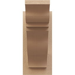 Ekena Millwork - OUTURFST - Timberthane Rough Cedar Faux Wood Timberthane Funston Faux Wood Outlooker, Primed Tan