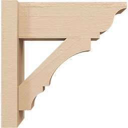 Ekena Millwork - OUTURBOA - Timberthane Rough Cedar Faux Wood Timberthane Balboa Faux Wood Outlooker, Primed Tan