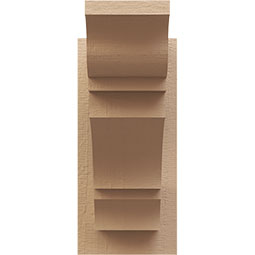 Ekena Millwork - OUTURBOA - Timberthane Rough Cedar Faux Wood Timberthane Balboa Faux Wood Outlooker, Primed Tan