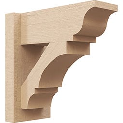 Ekena Millwork - OUTURBOA - Timberthane Rough Cedar Faux Wood Timberthane Balboa Faux Wood Outlooker, Primed Tan