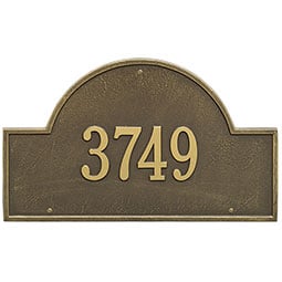 Whitehall Products LLC - WH1001 - 23 1/4"W x 14"H Arch Marker One Line Wall Plaque