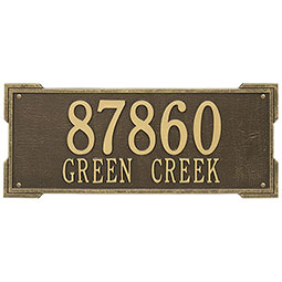 Whitehall Products LLC - WH1020 - 23 1/2"W x 9"H Roanoke Two Line Wall Plaque