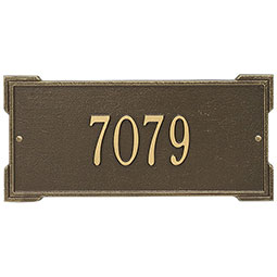 Whitehall Products LLC - WH1021 - 16 5/8"W x 7 7/8"H Roanoke One Line Wall Plaque