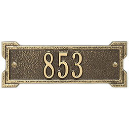 Whitehall Products LLC - WH1025 - 9 1/8"W x 3 1/8"H Roanoke One Line Wall Plaque