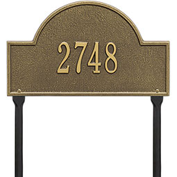 Whitehall Products LLC - WH1105 - 15 3/4"W x 9 1/4"H Arch Marker One Line Lawn Plaque