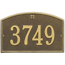 Whitehall Products LLC - WH1175 - 15"W x 9 1/2"H Cape Charles One Line Wall Plaque