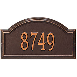 Whitehall Products LLC - WH1304 - 17"W x 9 1/2"H x 1 1/4"D Providence Arch One Line Wall Plaque