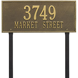 Whitehall Products LLC - WH1327 - 23 1/4"W x 10"H Hartford Two Line Lawn Plaque