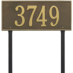 Whitehall Products LLC - WH1328 - 23 1/4"W x 10"H Hartford One Line Lawn Plaque