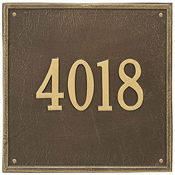 Whitehall Products LLC - WH2116 - 15"W x 15"H Square One Line Wall Plaque