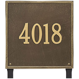 Whitehall Products LLC - WH2119 - 15"W x 15"H Square One Line Lawn Plaque