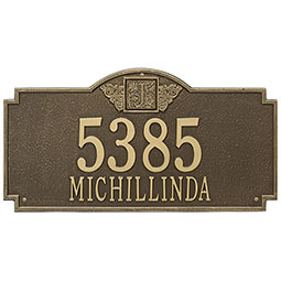 Whitehall Products LLC - WH5004 - 23 1/4"W x 12 1/4"H Monogram Two Line Wall Plaque