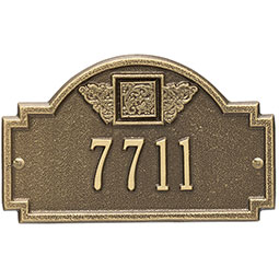 Whitehall Products LLC - WH5007 - 8 1/4"W x 5"H Monogram One Line Wall Plaque