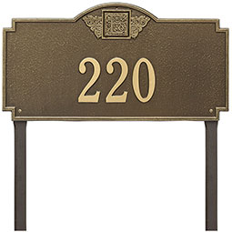 Whitehall Products LLC - WH5103 - 23 1/4"W x 12 1/4"H Monogram One Line Lawn Plaque