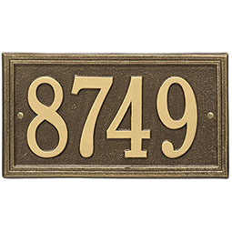 Whitehall Products LLC - WH6101 - 13"W x 7 1/4"H Smooth Border One Line Wall Plaque