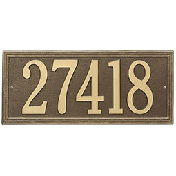 Whitehall Products LLC - WH6106 - 22 1/4"W x 9 1/2"H Smooth Border One Line Wall Plaque