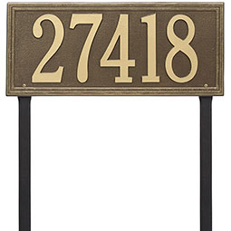 Whitehall Products LLC - WH6114 - 22 1/4"W x 9 1/2"H Smooth Border One Line Lawn Plaque