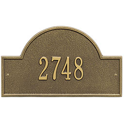 Whitehall Products LLC - WH1003 - 15 3/4"W x 9 1/4"H Arch Marker One Line Wall Plaque