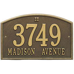 Whitehall Products LLC - WH1176 - 15"W x 9 1/2"H Cape Charles Two Line Wall Plaque