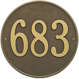 Whitehall Products LLC - WH2100 - 15"W x 15"H Round One Line Wall Plaque