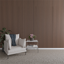 Ekena Millwork - SWHCV - Heritage Premier Concave Stain Grade Solid Hardwood Adjustable Slat Wall Kit