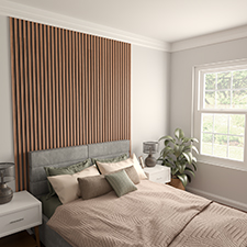 Ekena Millwork - SWHCV - Heritage Premier Concave Stain Grade Solid Hardwood Adjustable Slat Wall Kit