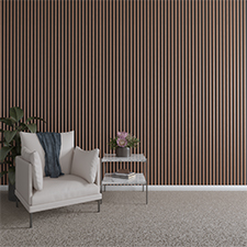 Ekena Millwork - SWHHR - Heritage Premier Half Round Stain Grade Solid Hardwood Adjustable Slat Wall Kit