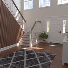 Ekena Millwork - SWHTR - Heritage Premier Traditional Stain Grade Solid Hardwood Adjustable Slat Wall Kit